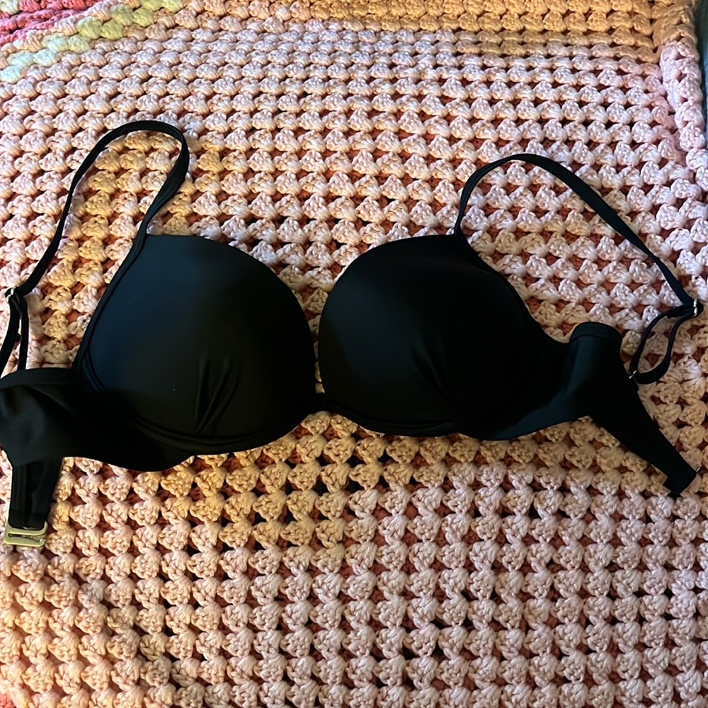 Black bathing suit top